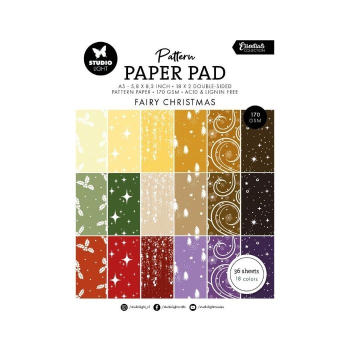 Studio Light Paper Pad "Pattern - Fairy Christmas"