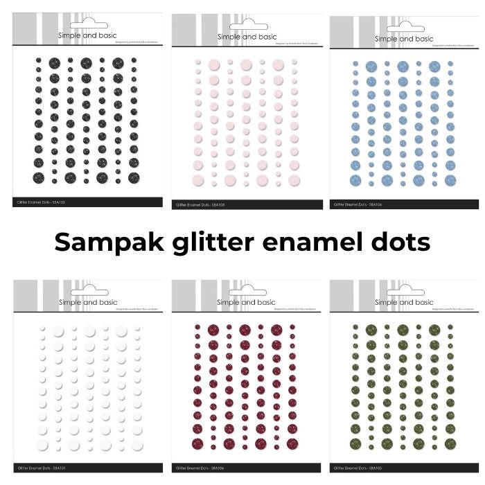 Sampak – Glitter Enamel Dots | Simple & Basic