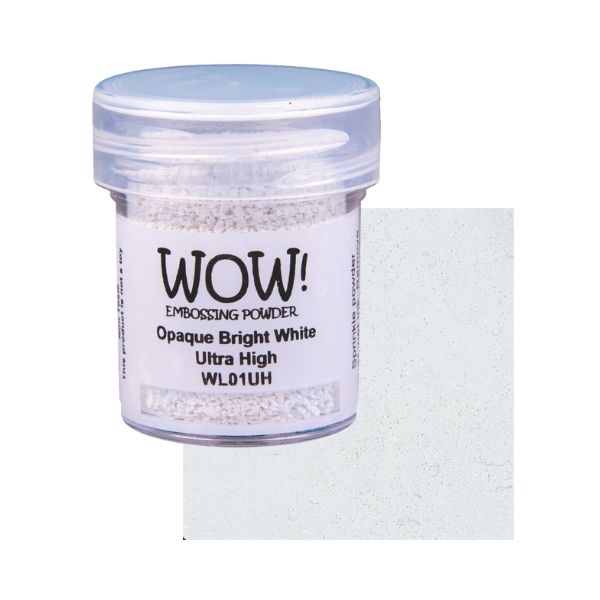 WOW! Embossing Powder "Opaque Whites - Bright White - Ultra High" WL01UH