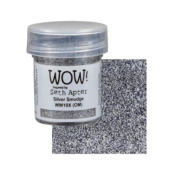 WOW! Embossing Powder "Mixed Media - Silver Smudge" WW10X
