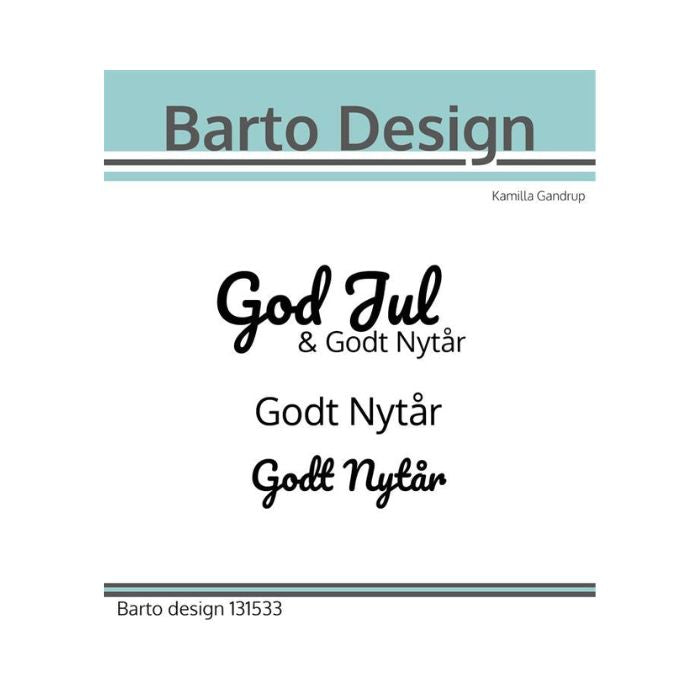 Barto Design Clearstamp "Godt Nytår"