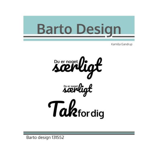 Barto Design Clearstamp "Danske tekster"