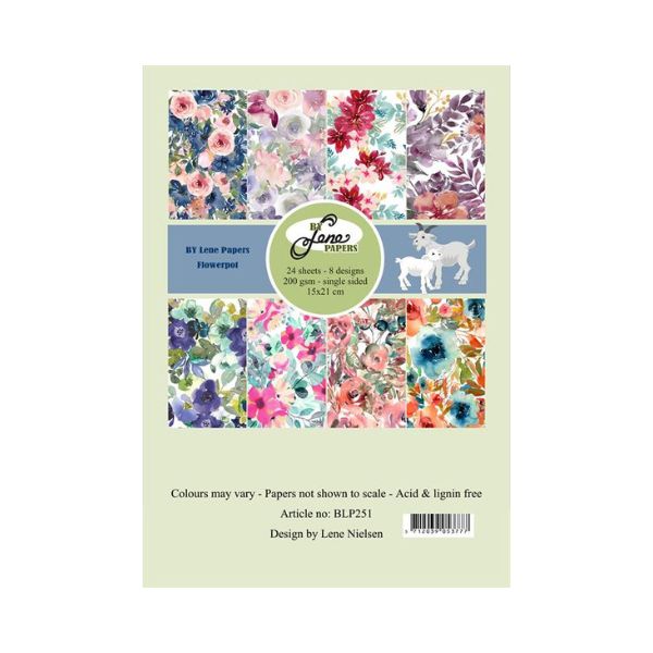 By Lene Paperpad 10x21 “Flowerpot" BLP251