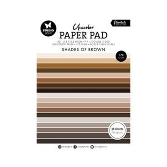 Studio Light Paper Pad "Shades of Brown"