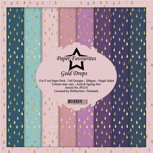 Paper Favourites Paper Pack "Gold Drops" PF214