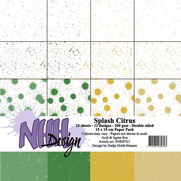NHH Paperpad 15x15 cm "Splash Citrus" NHHP321