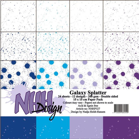 NHH Paperpad 15x15 cm "Galaxy Splatter" NHHP327