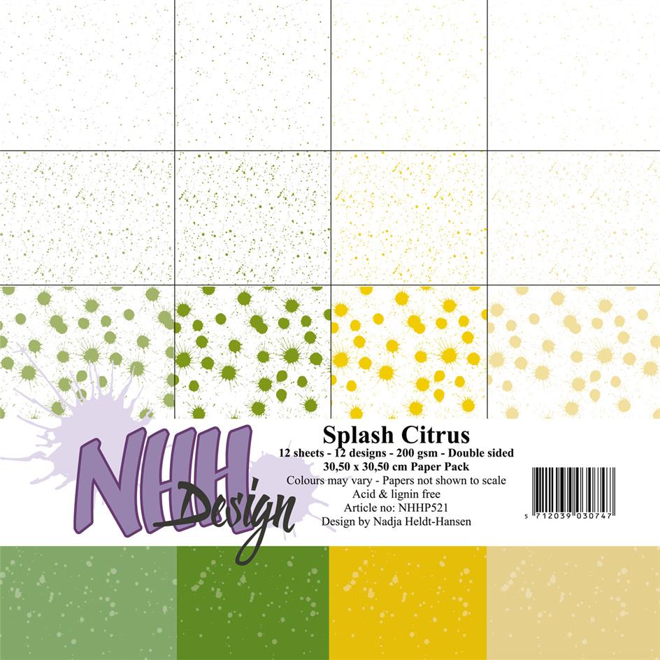 NHH Paperpad 30,5x30,5cm "Splash Citrus" NHHP521