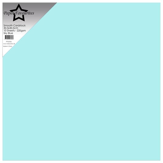 Paper Favourites Smooth Cardstock "Sky Blue" PFSS506