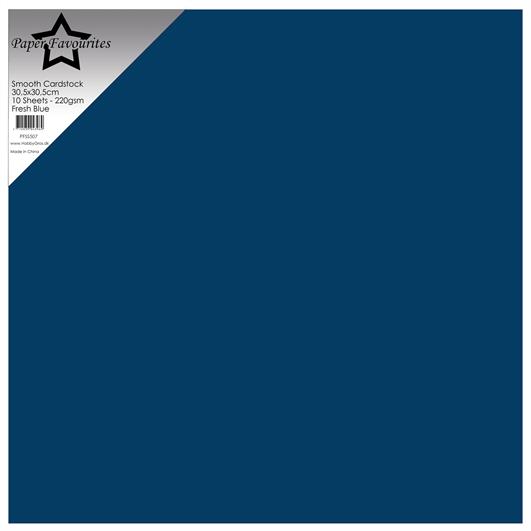 Paper Favourites Smooth Cardstock "Fresh Blue" PFSS507
