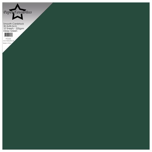 Paper Favourites Smooth Cardstock "Deep Green" PFSS508