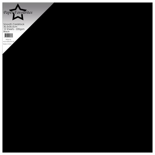 Paper Favourites Smooth Cardstock "Black" PFSS514