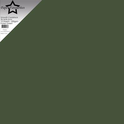 Paper Favourites Smooth Cardstock "Forest Green" PFSS521