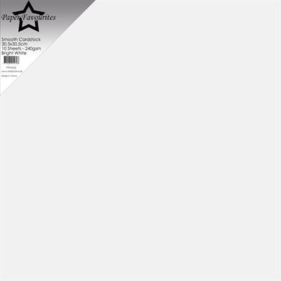 Paper Favourites Smooth Cardstock "Bright White" PFSS522