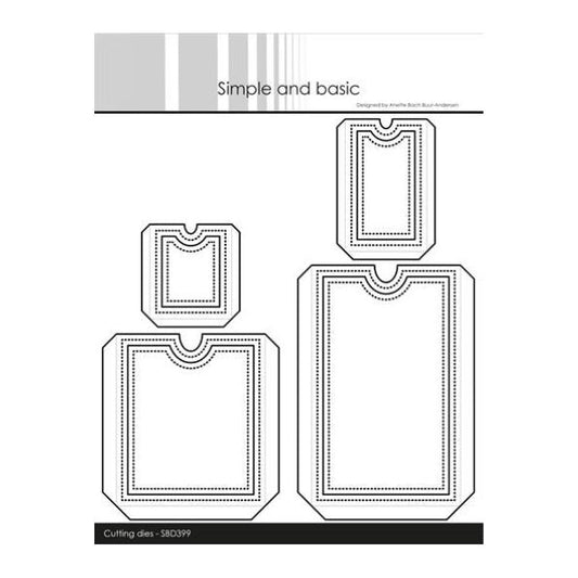Simple and Basic die "Pockets for tags - Add-on for #SBD398" SBD399