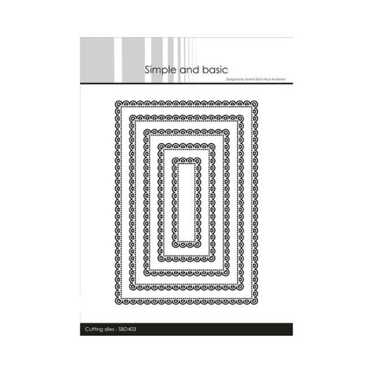 Simple and Basic die "Lace Edge - Rectangle" SBD403