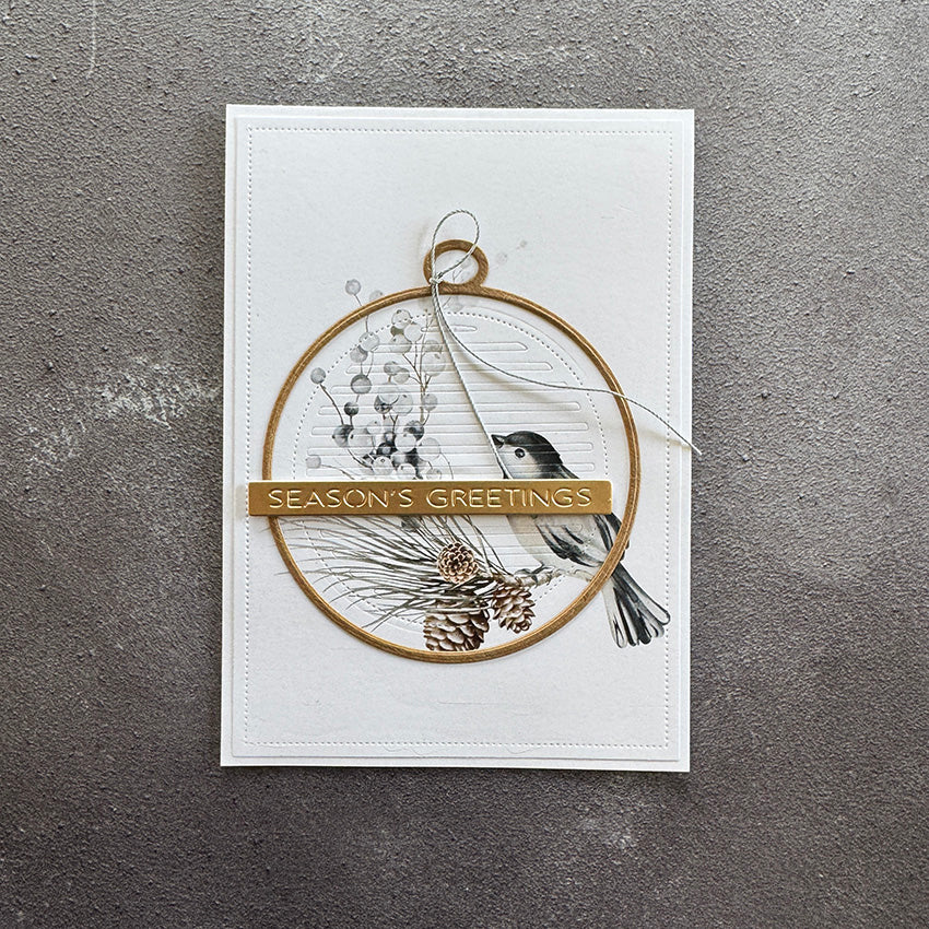Simple and Basic Design Papers "Silver Christmas" SBP552