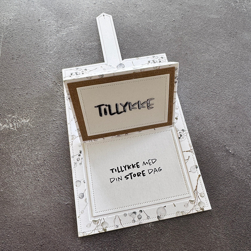Simple and Basic die "Tillykke" SBD578