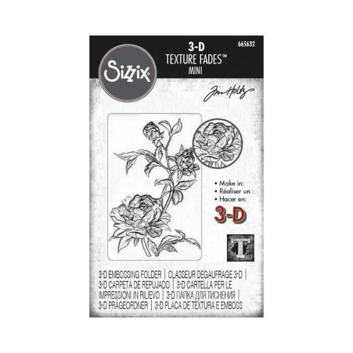 Sizzix/Tim Holtz 3D Embossingfolder "Roses"