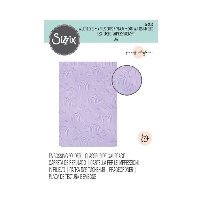 Sizzix/Tim Holtz 3D Embossingfolder "Rainbow Sky"