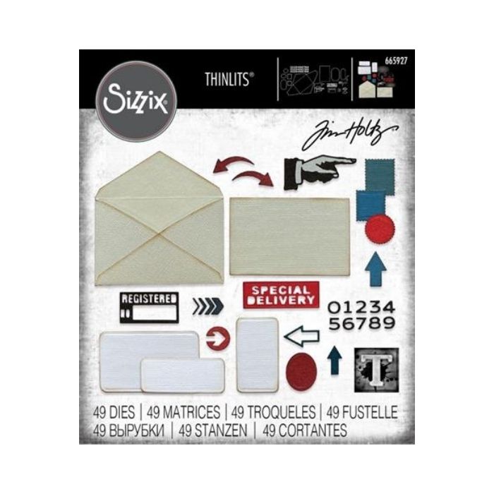SIZZIX/TIM HOLTZ THINLITS DIE "Postale"