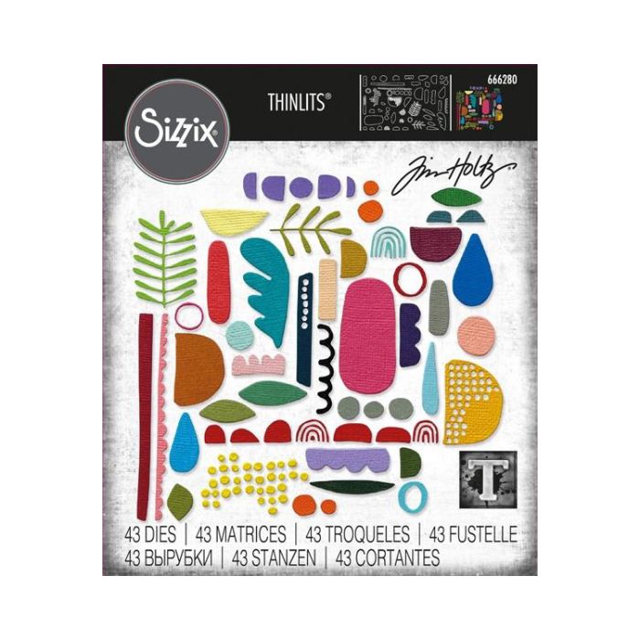 Sizzix/Tim Holtz Thinlits Die "Abstract Elements"