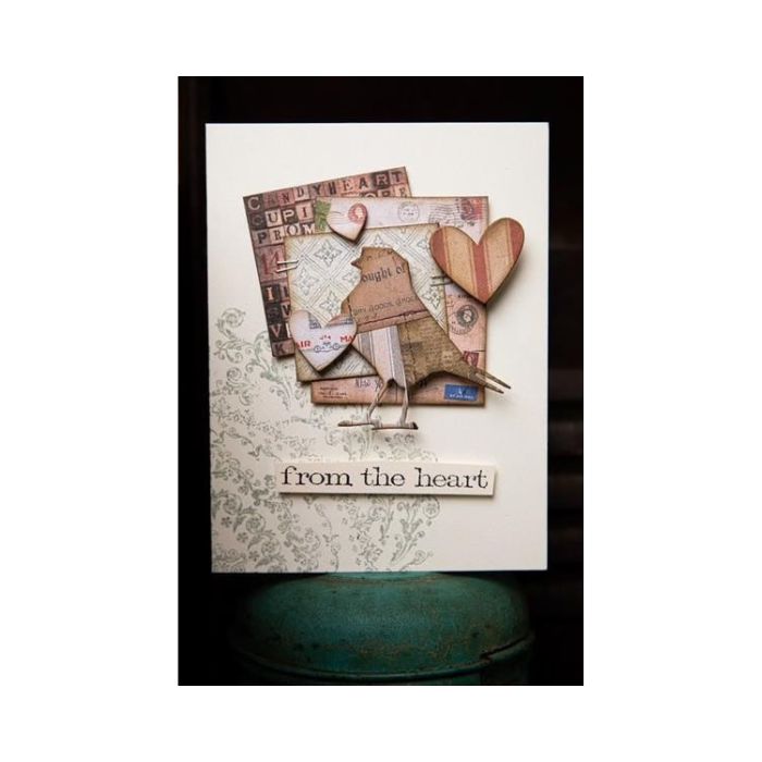 Sizzix/Tim Holtz Thinlits Die "Vault - Lovebirds"
