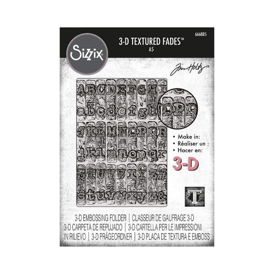Sizzix/Tim Holtz 3D Embossing Folder "Vault - Typewriter Large"