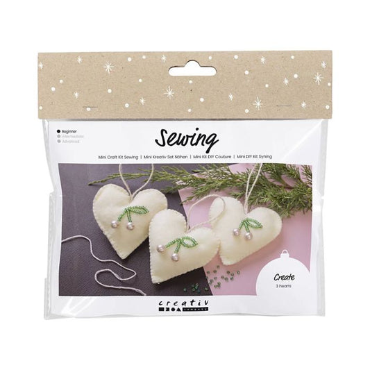 DIY Kit Syning - Hjerte med kirsebær