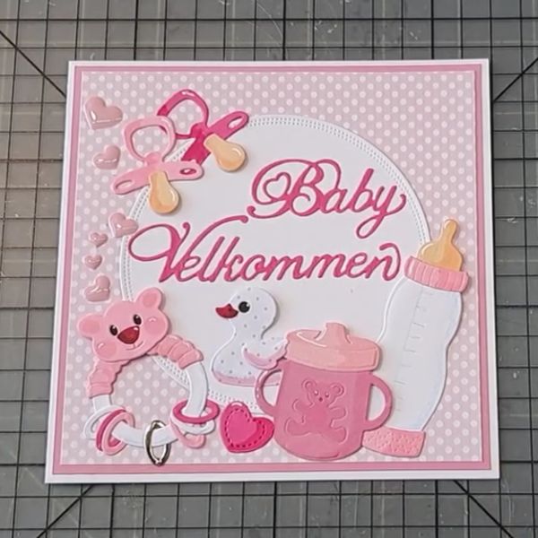 By Lene Enamel Hearts "Baby pink - 70pcs" BLA015