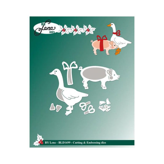 By Lene Dies "Christmas Duck & Pig" BLD1699