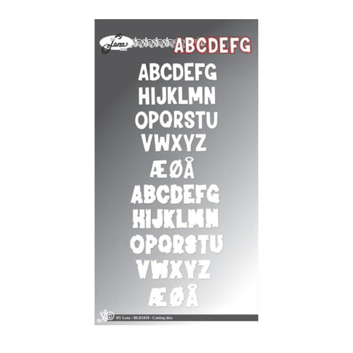 By Lene dies "Alphabet w/Shadow" BLD1828