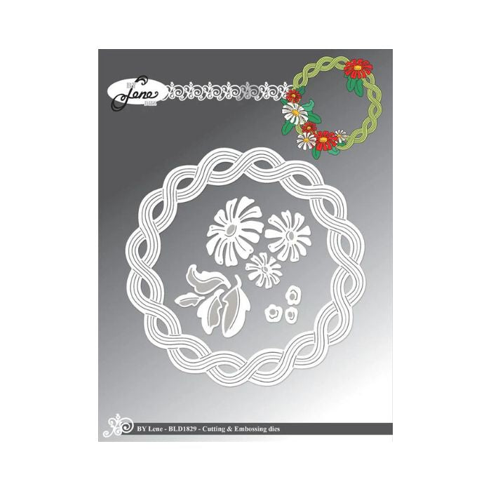 By Lene dies "Flower Wreath" BLD1829