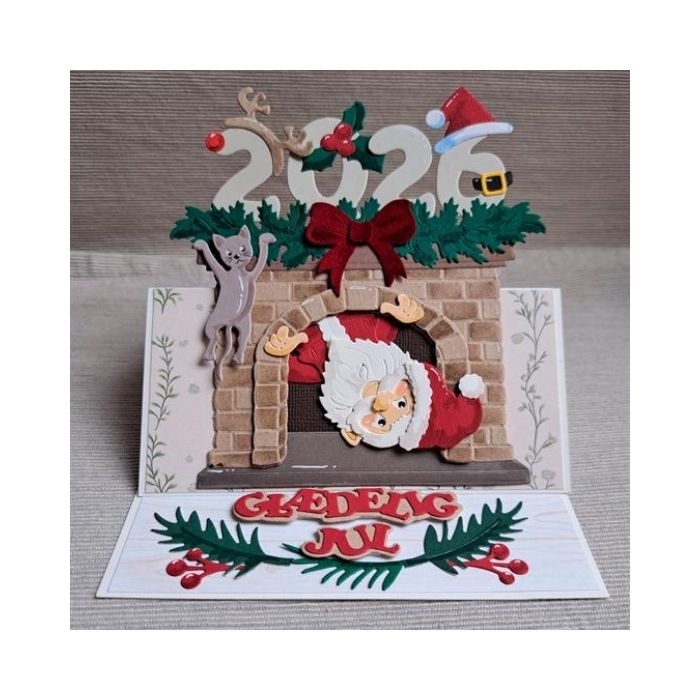 By Lene dies "Christmas Fireplace" BLD1883