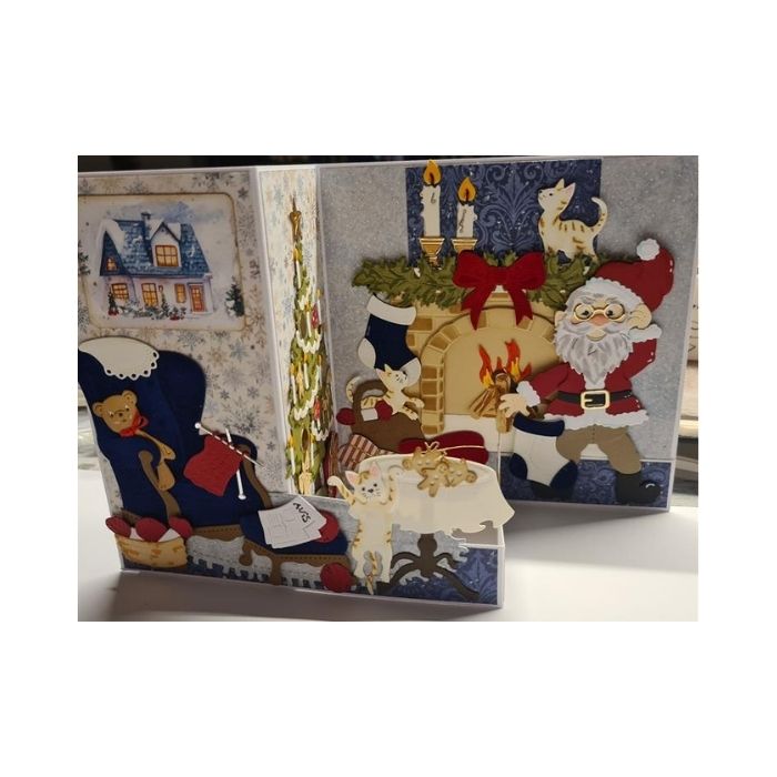 By Lene dies "Christmas Fireplace" BLD1883