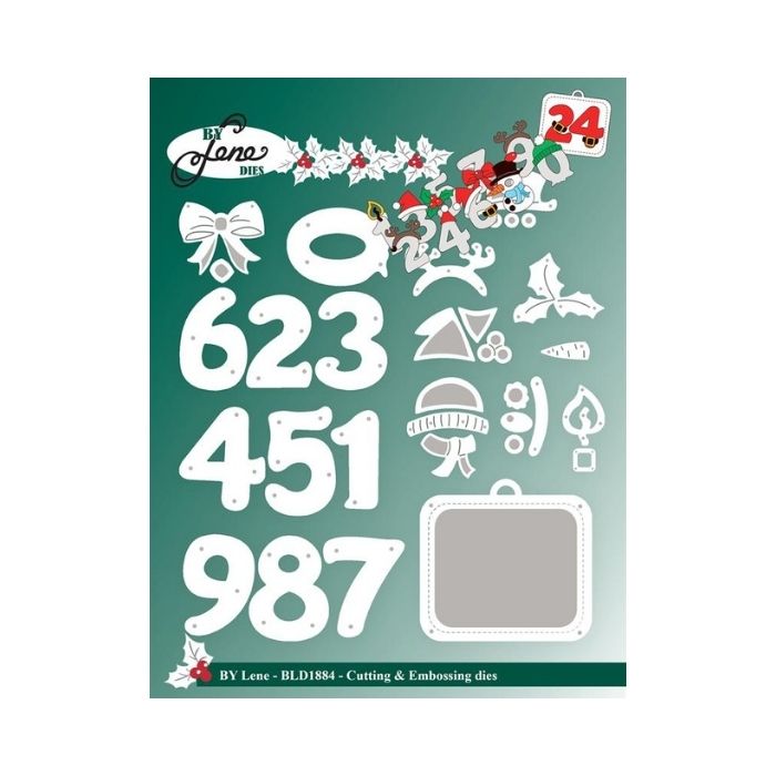 By Lene dies "Christmas Numbers" BLD1884