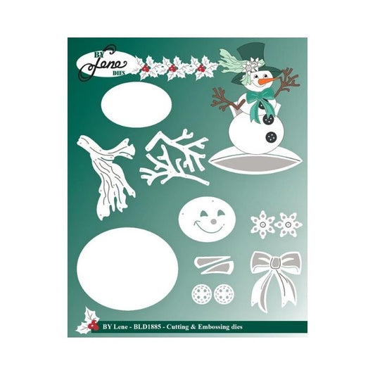 By Lene dies "Happy Snowman" BLD1885