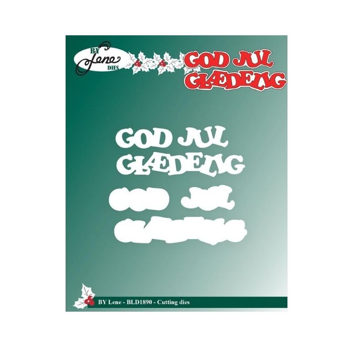 By Lene dies "God Jul / Glædelig Jul" BLD1890