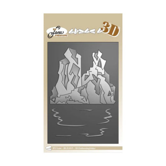 By Lene 3D Embossingfolder "Ice landscape" BLE1015