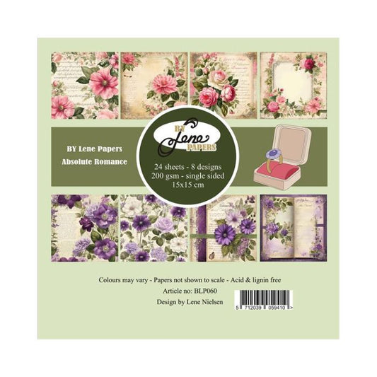 By Lene Paperpad 15x15 "Absolute Romance" BLP060