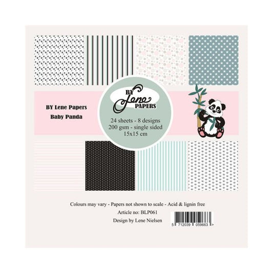 By Lene Paperpad 15x15 "Baby Panda" BLP061