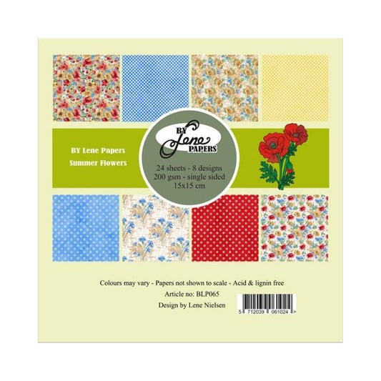 By Lene Paperpad 15x15 "Summer Flowers" BLP065