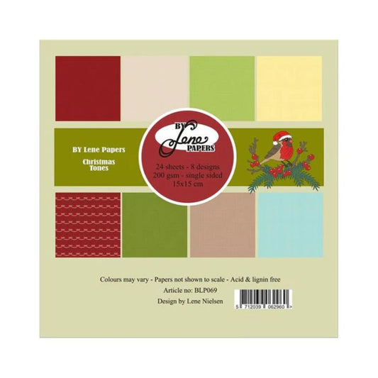 By Lene Paperpad 15x15 "Christmas Tones" BLP069
