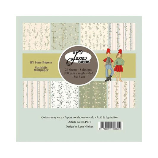 By Lene Paperpad 15x15 "Nostalgic Wallpaper" BLP071
