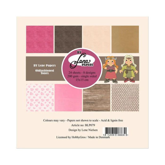 By Lene Paperpad 15x15 "Oldfashioned Tones” BLP079