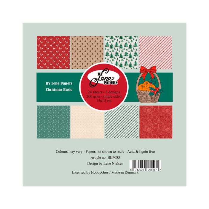 By Lene Paperpad 15x15 "Christmas Basic" BLP085
