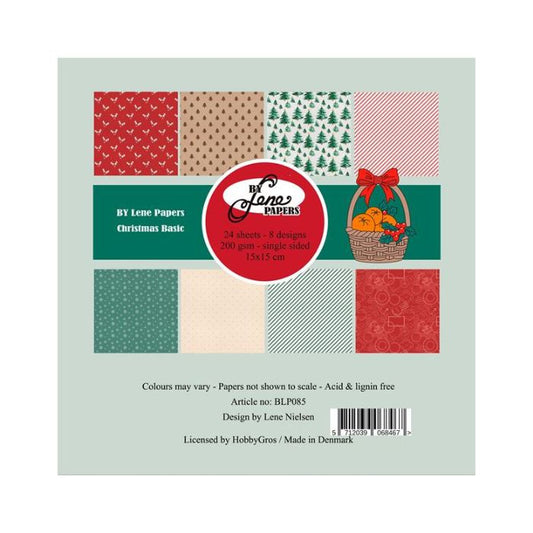 By Lene Paperpad 15x15 "Christmas Basic" BLP085