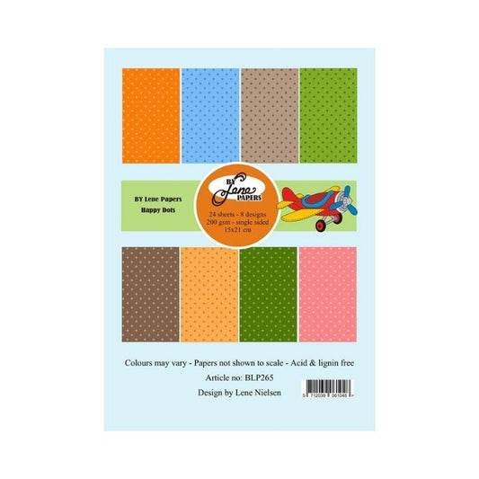 By Lene Paperpad 14,85x21cm "Happy Dots" BLP265