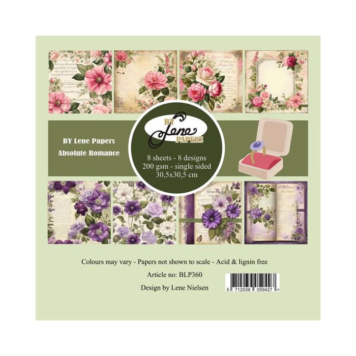 By Lene Paperpad 30x30 "Absolute Romance" BLP360