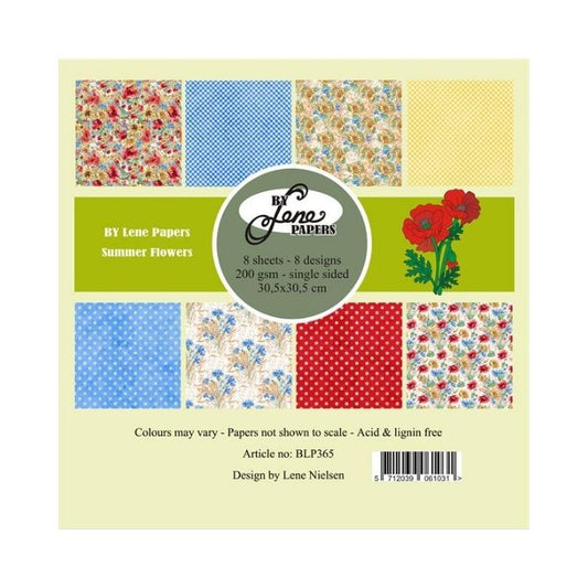 By Lene Paperpad 30x30 "Summer Flowers" BLP365